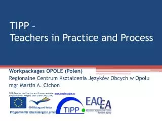 TIPP – Teachers in Practice and Process
