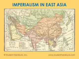 IMPERIALISM IN EAST ASIA