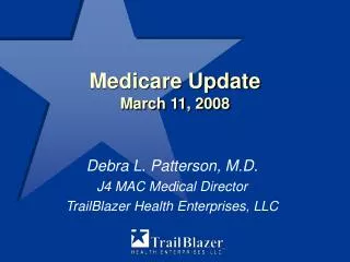 Medicare Update March 11, 2008