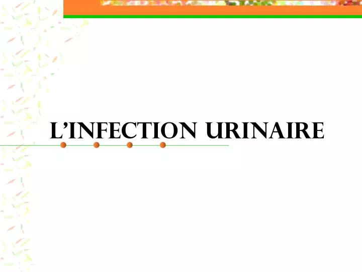 l infection urinaire
