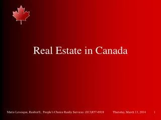 real estate in canada