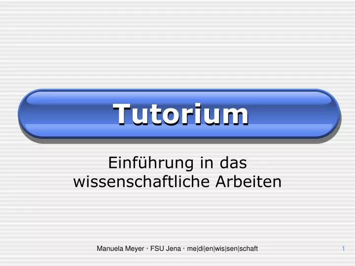 tutorium