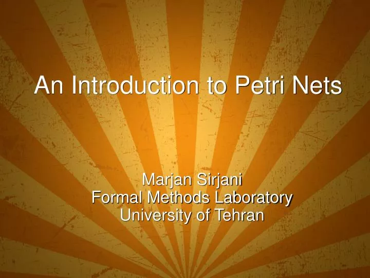 an introduction to petri nets