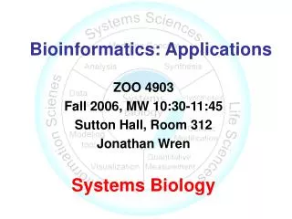Bioinformatics: Applications