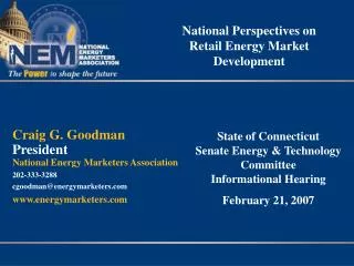 National Perspectives on Retail Energy Market Development