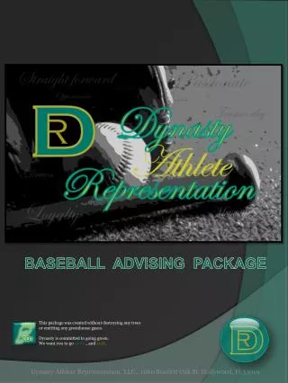 Dynasty Baseball Advising Package