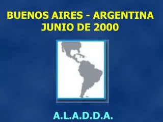 BUENOS AIRES - ARGENTINA JUNIO DE 2000