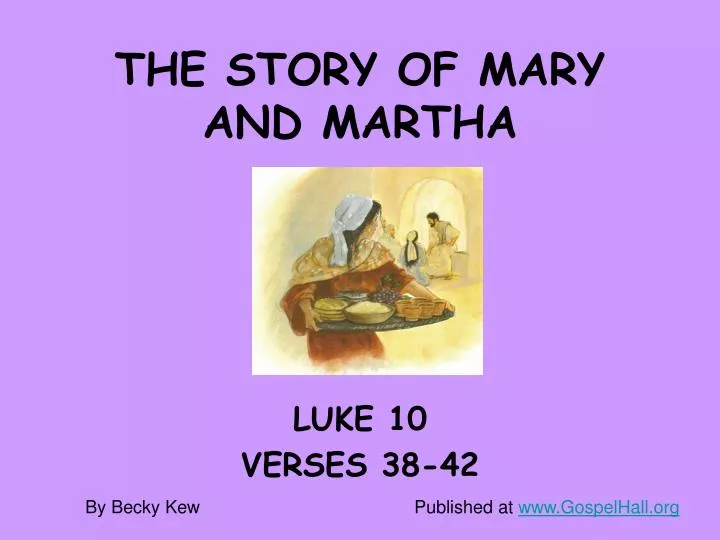 the story of mary and martha