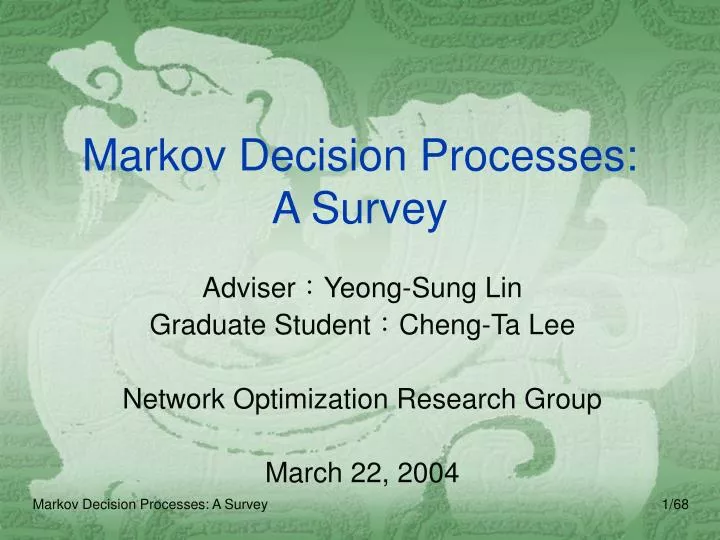 markov decision processes a survey
