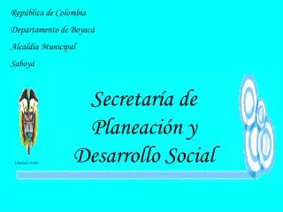 Secretaría de Planeación y Desarrollo Social