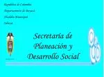 Secretaría de Planeación y Desarrollo Social - slide 1