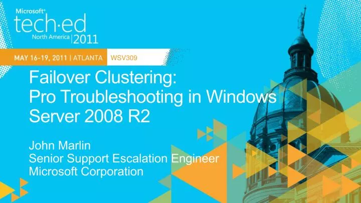 failover clustering pro troubleshooting in windows server 2008 r2