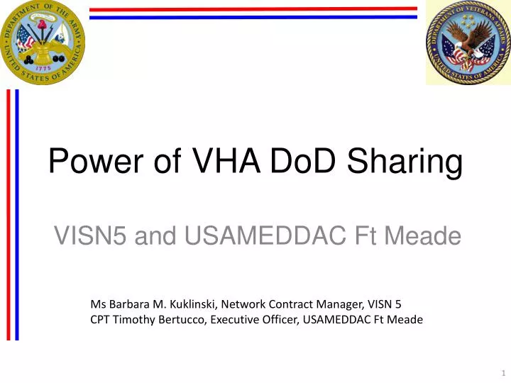 power of vha dod sharing