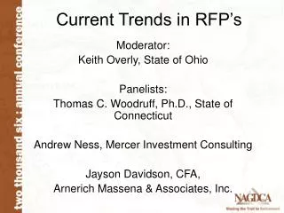 Current Trends in RFP’s