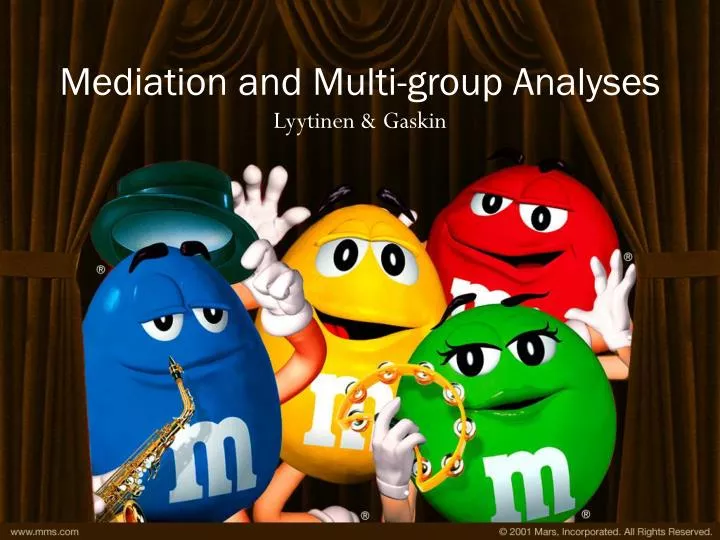 mediation and multi group analyses