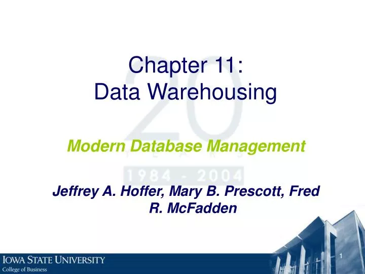 chapter 11 data warehousing