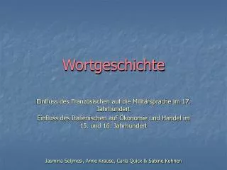 wortgeschichte