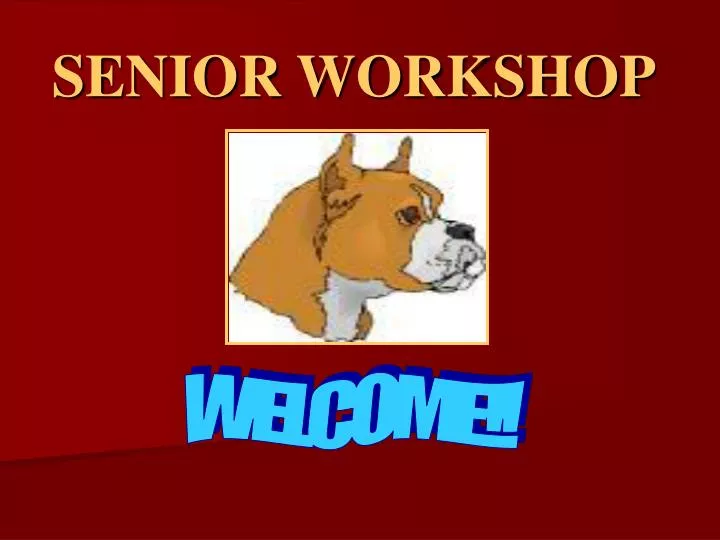 senior workshop