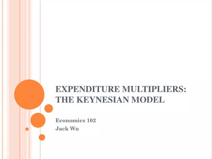 expenditure multipliers the keynesian model