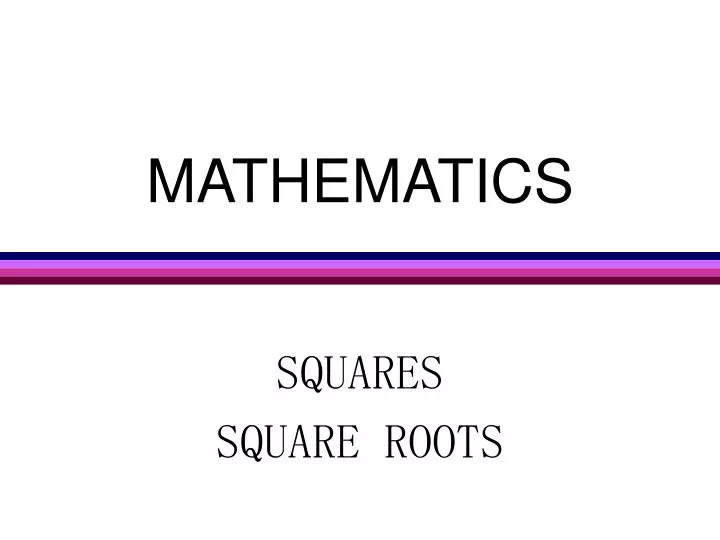 mathematics