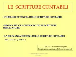 le scritture contabili