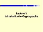 Lecture 3 Introduction to Cryptography