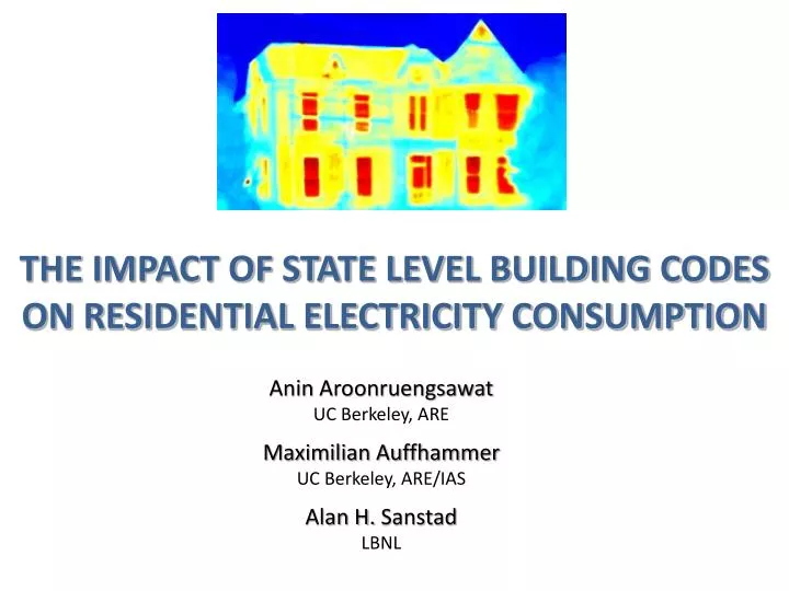 the impact of state level building codes on residential electricity consumption