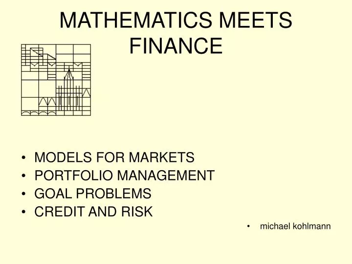 mathematics meets finance