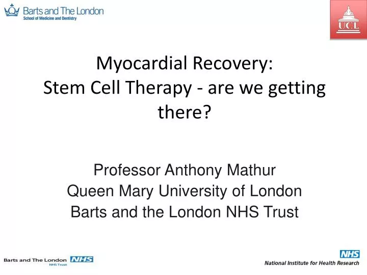 myocardial recovery stem cell therapy are we getting there