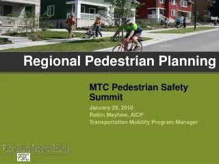 Regional Pedestrian Planning