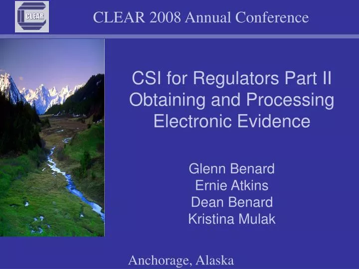 csi for regulators part ii obtaining and processing electronic evidence