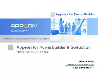 Appeon for PowerBuilder Introduction