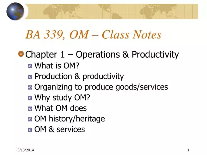 ba 339 om class notes
