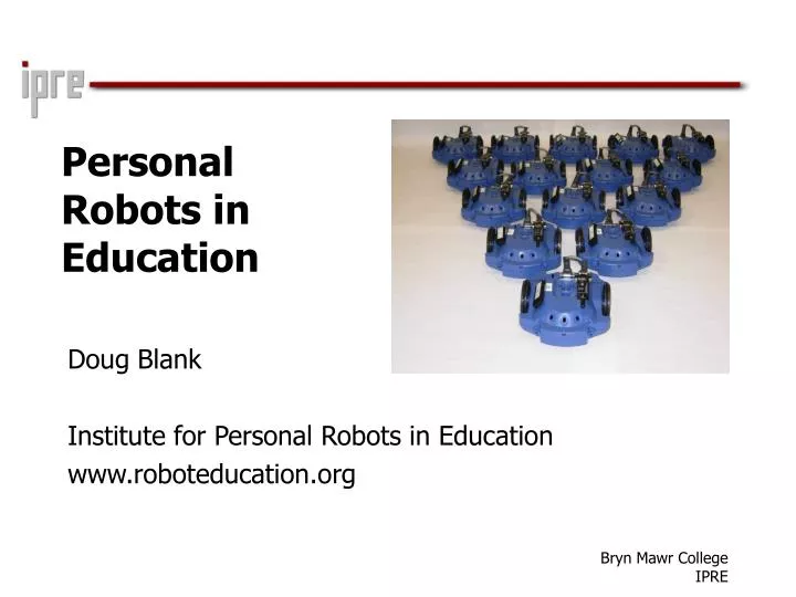 personal robots in education