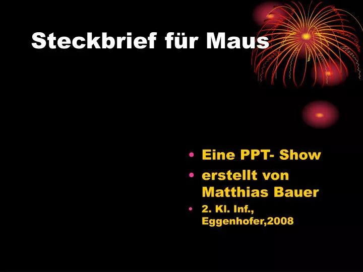 steckbrief f r maus