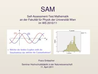 sam self assessment test mathematik an der fakult t f r physik der universit t wien im ws 2010 11