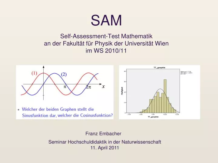 sam self assessment test mathematik an der fakult t f r physik der universit t wien im ws 2010 11