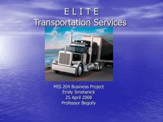 E L I T E Transportation Services