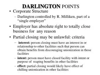 DARLINGTON POINTS