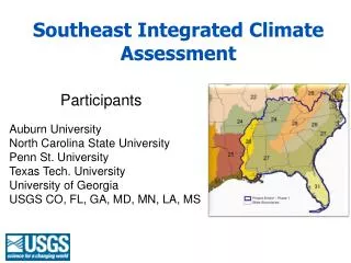 Southeast Integrated Climate Assessment