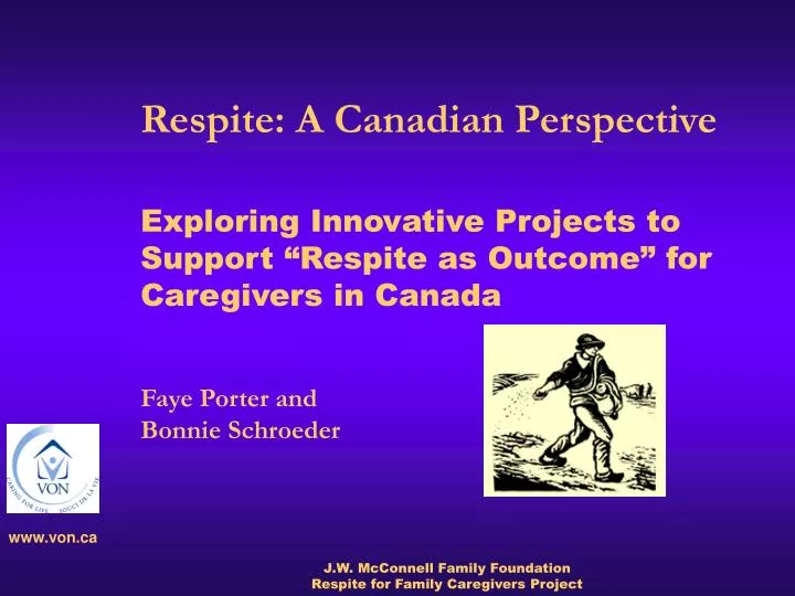 exploring innovative projects to support respite as outcome for caregivers in canada