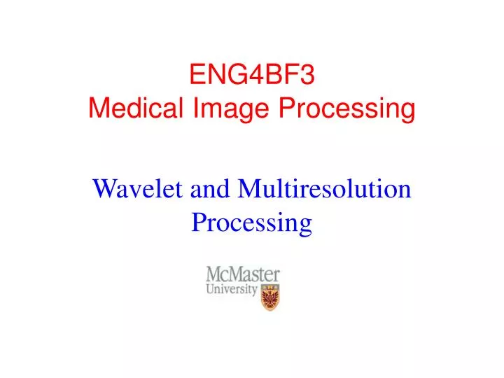 eng4bf3 medical image processing