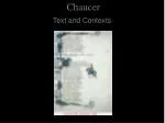 Chaucer - slide 1