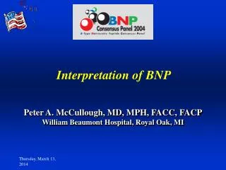 Interpretation of BNP