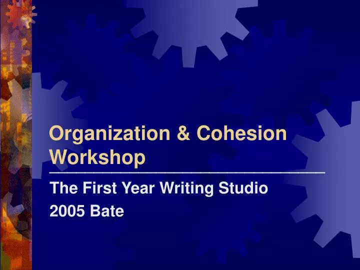 organization cohesion workshop