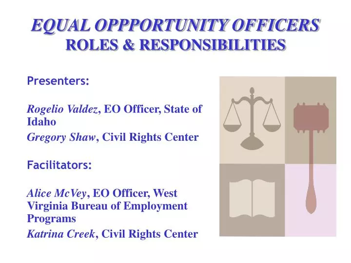 equal oppportunity officers roles responsibilities