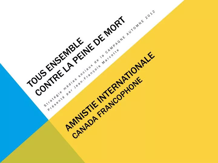 amnistie internationale canada francophone