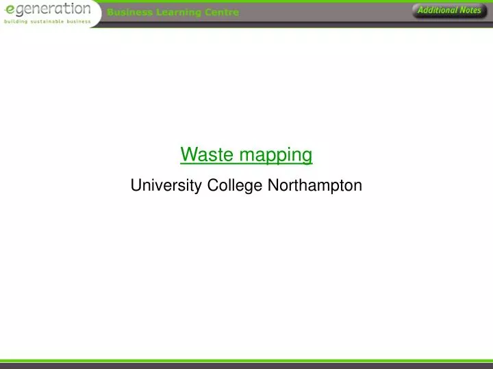 waste mapping
