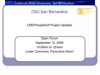 CSU San Bernardino