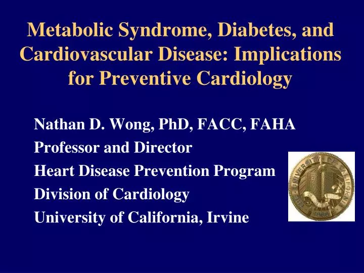 metabolic syndrome diabetes and cardiovascular disease implications for preventive cardiology